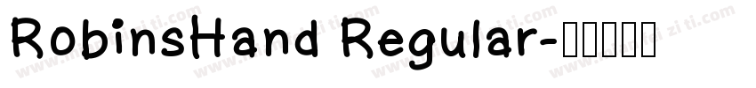 RobinsHand Regular字体转换
